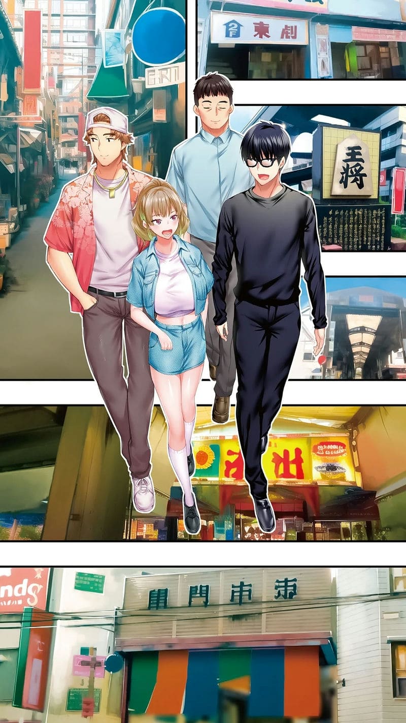 นักเดินทางโอซาก้าโดนข่มขืนหมู่ (ไม่มีขน)